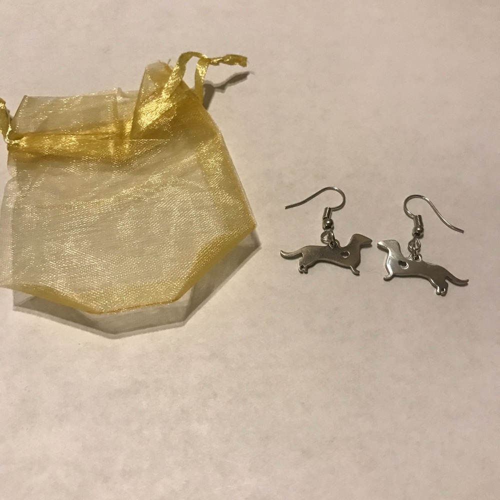 Dachshund Wiener Dog Earrings - Picture 2 of 6